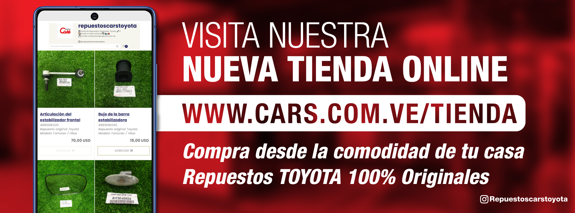 Banner catalogo de repuestos